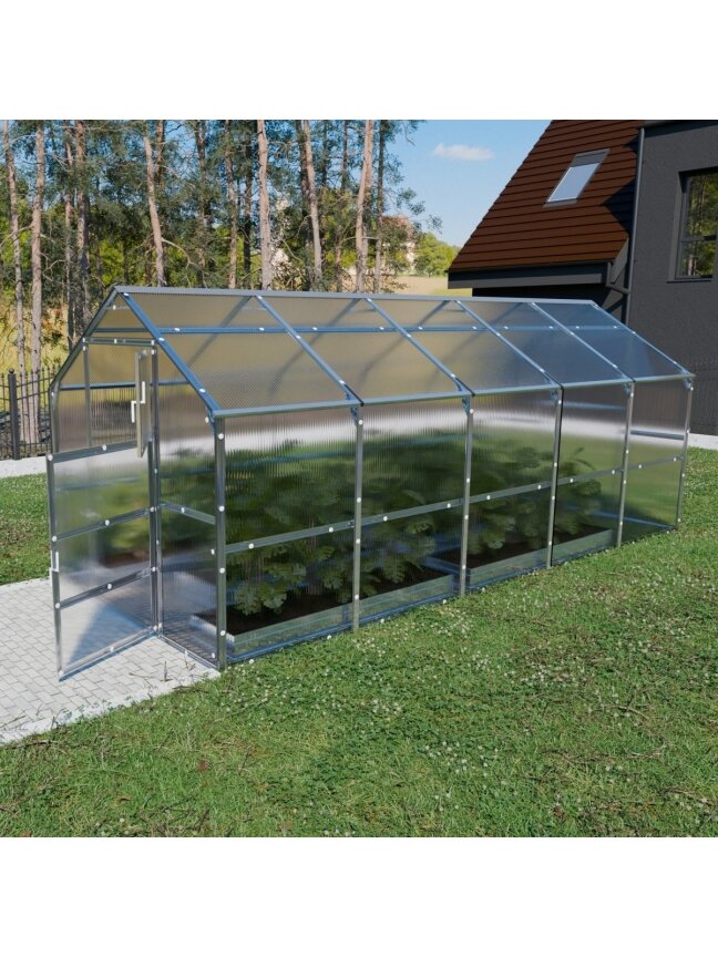 Šiltnamis KLASIKA Bernard - 4 mm storio kanalinis polikarbonatas - 2,35 x 5 m (11,75 m²) 4 Šiltnamis KLASIKA Bernard - 4 mm storio kanalinis polikarbonatas - 2,35 x 5 m (11,75 m²) 4