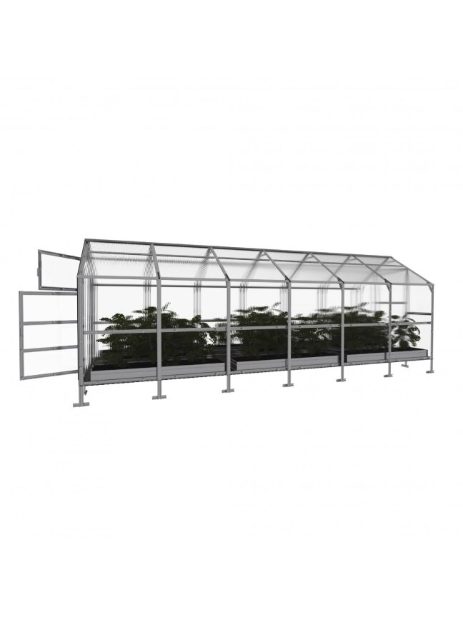 Šiltnamis KLASIKA Bernard - 4 mm storio kanalinis polikarbonatas - 2,35 x 6 m (14,1 m²) 1 Šiltnamis KLASIKA Bernard - 4 mm storio kanalinis polikarbonatas - 2,35 x 6 m (14,1 m²) 1