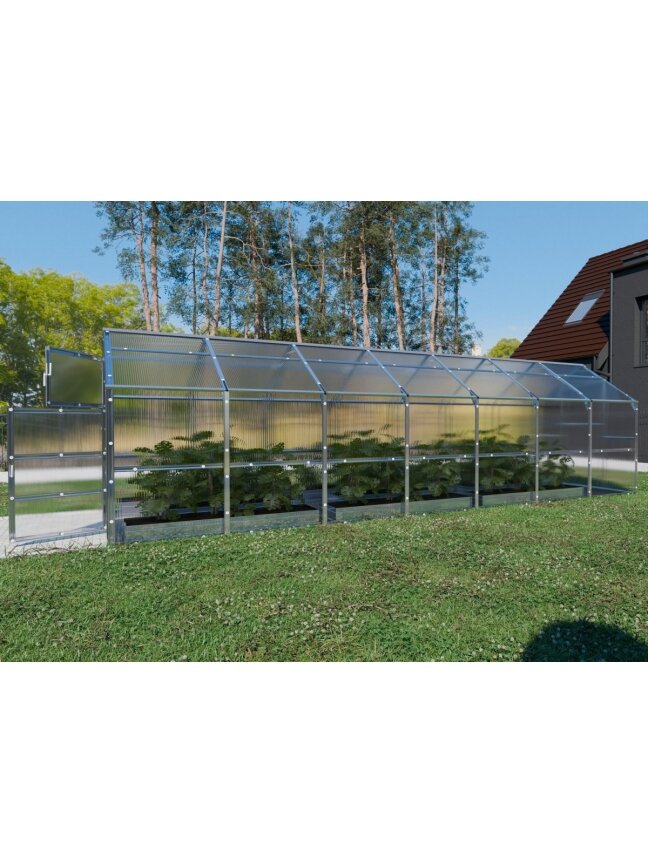 Šiltnamis KLASIKA Bernard - 4 mm storio kanalinis polikarbonatas - 2,35 x 7 m (16,45 m²) 4