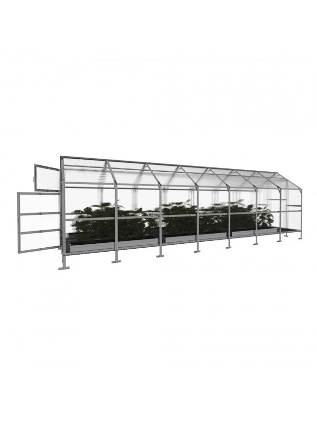 Šiltnamis KLASIKA Bernard - 4 mm storio kanalinis polikarbonatas - 2,35 x 7 m (16,45 m²) 2 Šiltnamis KLASIKA Bernard - 4 mm storio kanalinis polikarbonatas - 2,35 x 7 m (16,45 m²) 2
