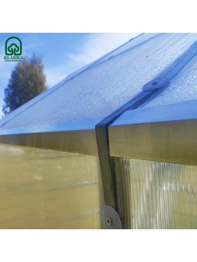 Šiltnamis KLASIKA Bernard - 4 mm storio kanalinis polikarbonatas - 2,35 x 8 m (18,8 m²) 10