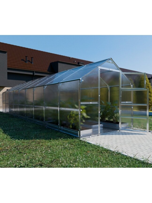 Šiltnamis KLASIKA Bernard - 4 mm storio kanalinis polikarbonatas - 2,35 x 9 m (21,15 m²) 3 Šiltnamis KLASIKA Bernard - 4 mm storio kanalinis polikarbonatas - 2,35 x 9 m (21,15 m²) 3