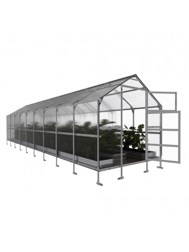 Šiltnamis KLASIKA Bernard - 4 mm storio kanalinis polikarbonatas - 2,35 x 9 m (21,15 m²) Šiltnamis KLASIKA Bernard - 4 mm storio kanalinis polikarbonatas - 2,35 x 9 m (21,15 m²)
