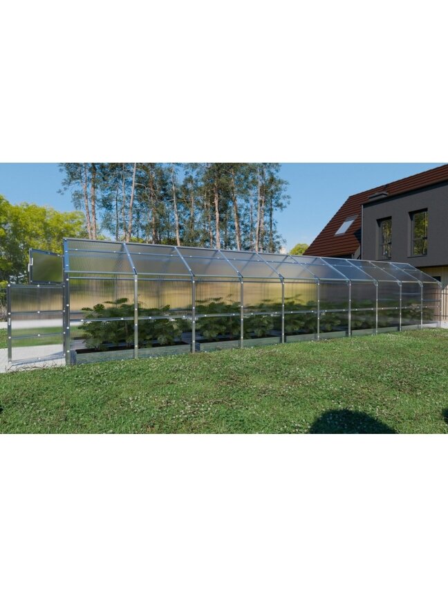 Šiltnamis KLASIKA Bernard - 6 mm storio kanalinis polikarbonatas - 2,35 x 12 m (28,2 m²) 5