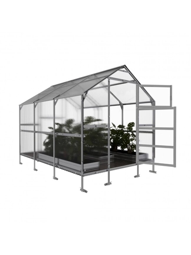 Šiltnamis KLASIKA Bernard - 6 mm storio kanalinis polikarbonatas - 2,35 x 3 m (7,05 m²) Šiltnamis KLASIKA Bernard - 6 mm storio kanalinis polikarbonatas - 2,35 x 3 m (7,05 m²)
