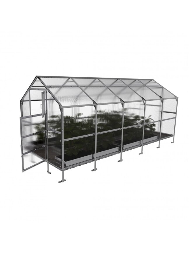 Šiltnamis KLASIKA Bernard - 6 mm storio kanalinis polikarbonatas - 2,35 x 5 m (11,75 m²) 1 Šiltnamis KLASIKA Bernard - 6 mm storio kanalinis polikarbonatas - 2,35 x 5 m (11,75 m²) 1