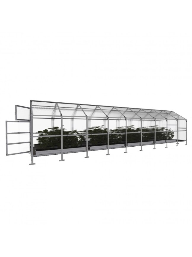 Šiltnamis KLASIKA Bernard - 6 mm storio kanalinis polikarbonatas - 2,35 x 9 m (21,15 m²) 2 Šiltnamis KLASIKA Bernard - 6 mm storio kanalinis polikarbonatas - 2,35 x 9 m (21,15 m²) 2