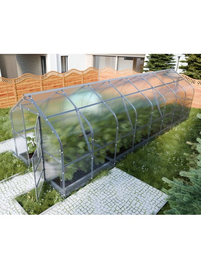 Šiltnamis KLASIKA Drop - 4 mm storio kanalinis polikarbonatas - 2,5 x 8 m (20 m²) 4 Šiltnamis KLASIKA Drop - 4 mm storio kanalinis polikarbonatas - 2,5 x 8 m (20 m²) 4