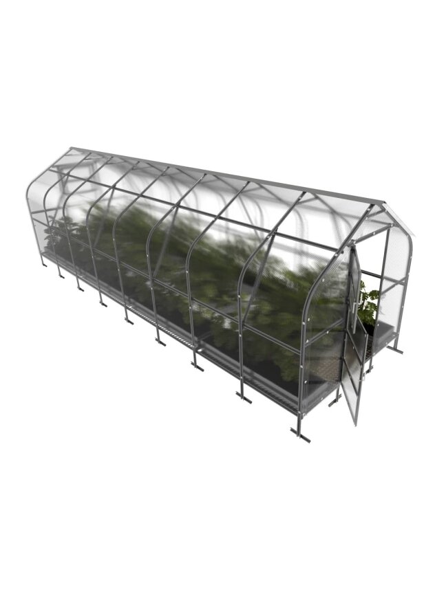 Šiltnamis KLASIKA Drop - 4 mm storio kanalinis polikarbonatas - 2,5 x 8 m (20 m²) 1 Šiltnamis KLASIKA Drop - 4 mm storio kanalinis polikarbonatas - 2,5 x 8 m (20 m²) 1