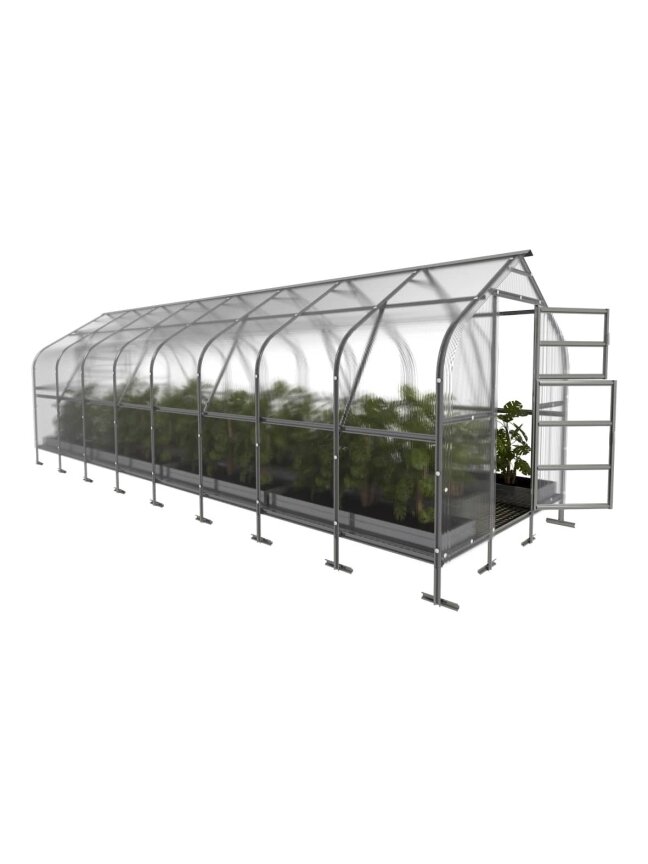 Šiltnamis KLASIKA Drop - 4 mm storio kanalinis polikarbonatas - 2,5 x 8 m (20 m²) Šiltnamis KLASIKA Drop - 4 mm storio kanalinis polikarbonatas - 2,5 x 8 m (20 m²)