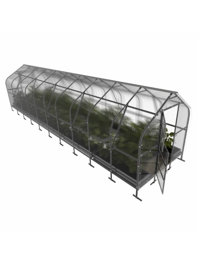 Šiltnamis KLASIKA Drop - 6 mm storio kanalinis polikarbonatas - 2,5 x 10 m (25 m²) 1 Šiltnamis KLASIKA Drop - 6 mm storio kanalinis polikarbonatas - 2,5 x 10 m (25 m²) 1