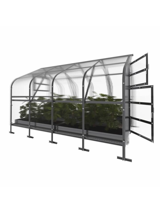 Šiltnamis KLASIKA Drop - 6 mm storio kanalinis polikarbonatas - 2,5 x 4 m (10 m²) 1