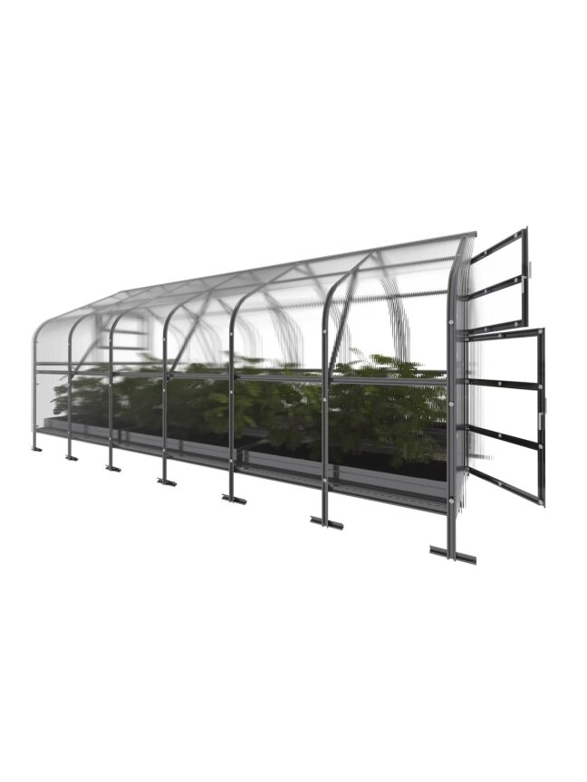 Šiltnamis KLASIKA Drop - 6 mm storio kanalinis polikarbonatas - 2,5 x 6 m (15 m²) 1 Šiltnamis KLASIKA Drop - 6 mm storio kanalinis polikarbonatas - 2,5 x 6 m (15 m²) 1