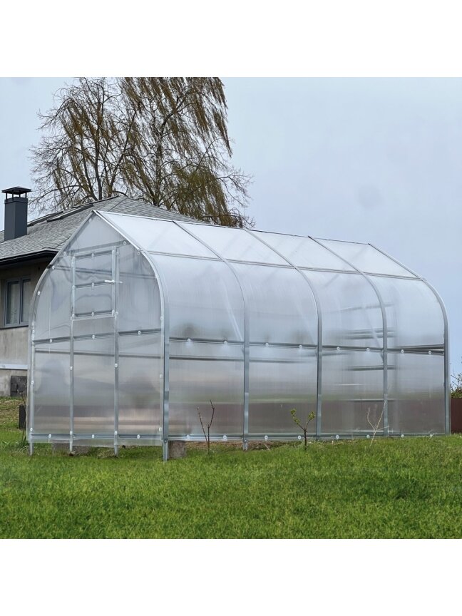 Šiltnamis KLASIKA Drop - 6 mm storio kanalinis polikarbonatas - 2,5 x 8 m (20 m²) 6 Šiltnamis KLASIKA Drop - 6 mm storio kanalinis polikarbonatas - 2,5 x 8 m (20 m²) 6