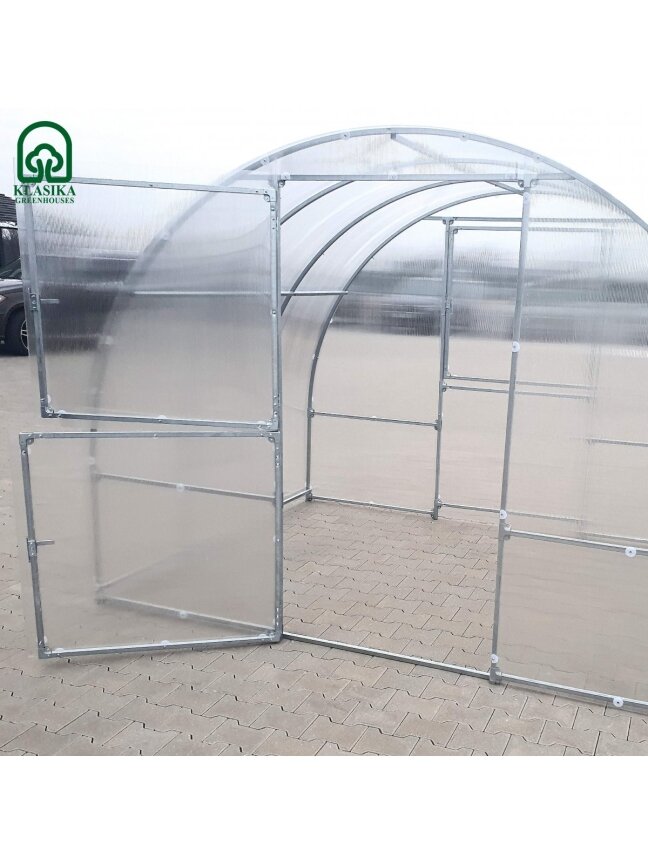 Šiltnamis KLASIKA EASY - 4 mm storio kanalinis polikarbonatas - 3 x 4 m (12 m²) 12 Šiltnamis KLASIKA EASY - 4 mm storio kanalinis polikarbonatas - 3 x 4 m (12 m²) 12