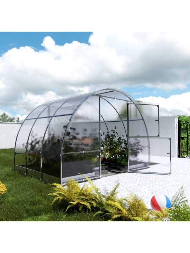 Šiltnamis KLASIKA EASY - 6 mm storio kanalinis polikarbonatas - 3 x 2 m (6 m²) 3 Šiltnamis KLASIKA EASY - 6 mm storio kanalinis polikarbonatas - 3 x 2 m (6 m²) 3