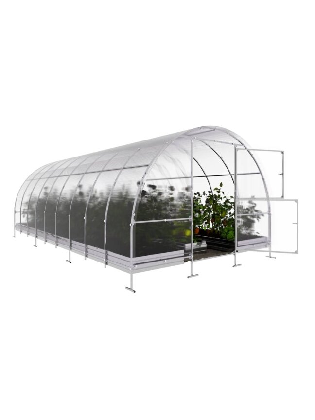 Šiltnamis KLASIKA EASY - 6 mm storio kanalinis polikarbonatas - 3 x 6 m (18 m²) Šiltnamis KLASIKA EASY - 6 mm storio kanalinis polikarbonatas - 3 x 6 m (18 m²)