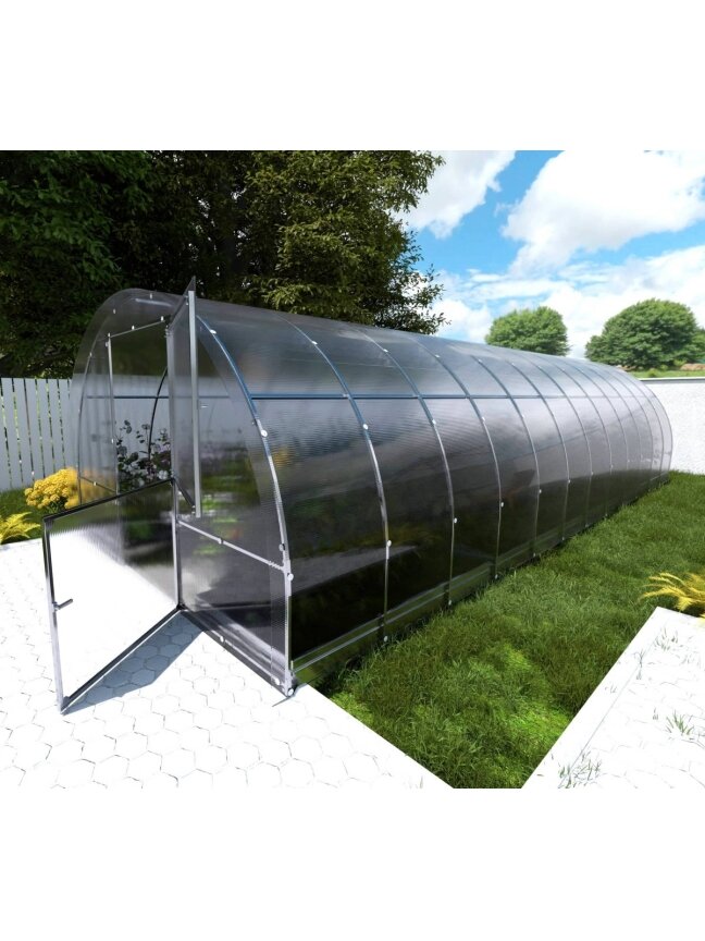 Šiltnamis KLASIKA EASY - 6 mm storio kanalinis polikarbonatas - 3 x 8 m (24 m²) 4