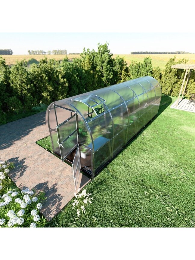 Šiltnamis KLASIKA Slim - 4 mm storio kanalinis polikarbonatas - 2 x 6 m (12 m²) 4 Šiltnamis KLASIKA Slim - 4 mm storio kanalinis polikarbonatas - 2 x 6 m (12 m²) 4