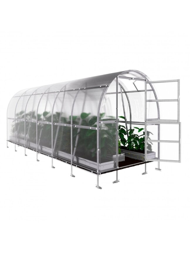 Šiltnamis KLASIKA Slim - 4 mm storio kanalinis polikarbonatas - 2 x 6 m (12 m²) Šiltnamis KLASIKA Slim - 4 mm storio kanalinis polikarbonatas - 2 x 6 m (12 m²)