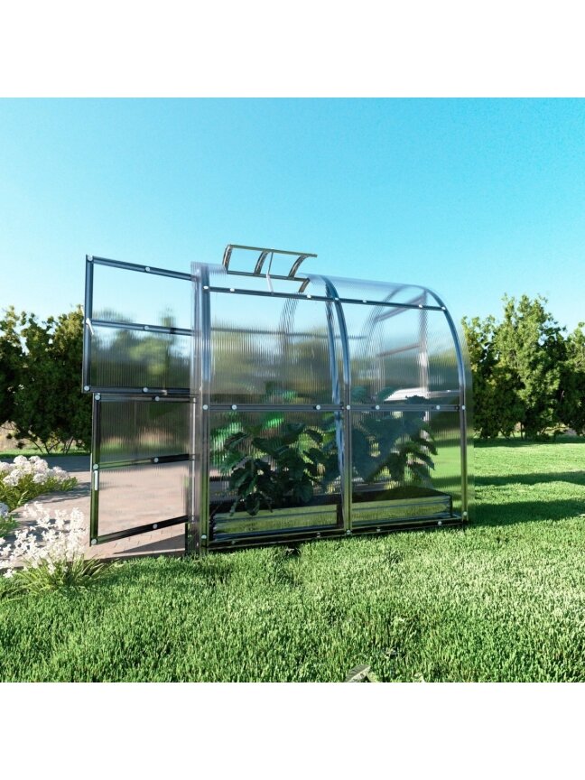 Šiltnamis KLASIKA Slim - 6 mm storio kanalinis polikarbonatas - 2 x 2 m (4 m²) 5 Šiltnamis KLASIKA Slim - 6 mm storio kanalinis polikarbonatas - 2 x 2 m (4 m²) 5