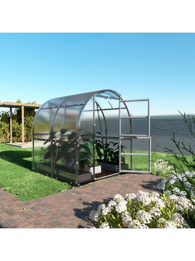Šiltnamis KLASIKA Slim - 6 mm storio kanalinis polikarbonatas - 2 x 2 m (4 m²) 3