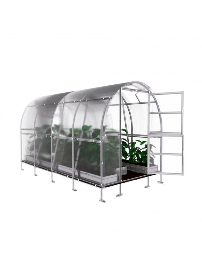 Šiltnamis KLASIKA Slim - 6 mm storio kanalinis polikarbonatas - 2 x 4 m (8 m²) 2