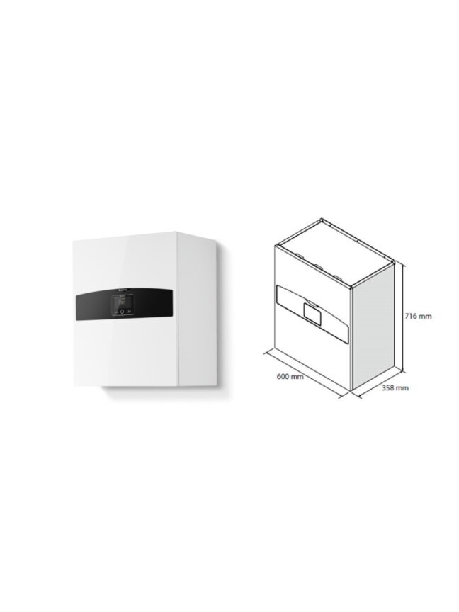 Šilumos siurblys Oras-Vanduo Ariston Nimbus R32, Flex, 150 S T Net 16.90 kW Φ3, su 190l vandens šildytuvu ir Wi-Fi 2