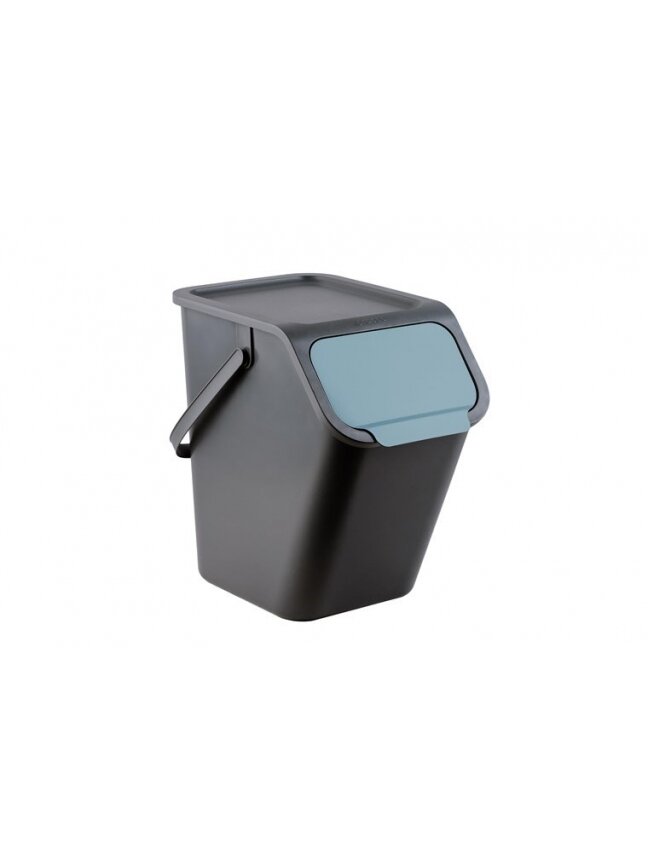 Šiukšliadėžė BINI, 25 l, juoda, mėlyna Šiukšliadėžė BINI, 25 l, juoda, mėlyna