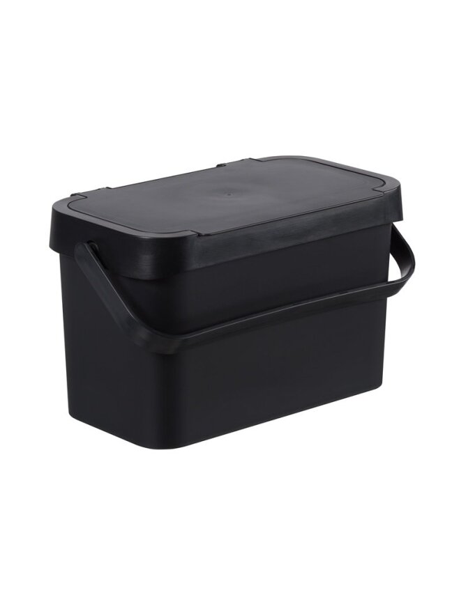 Šiukšliadėžė bio atliekų juoda 5l Šiukšliadėžė bio atliekų juoda 5l