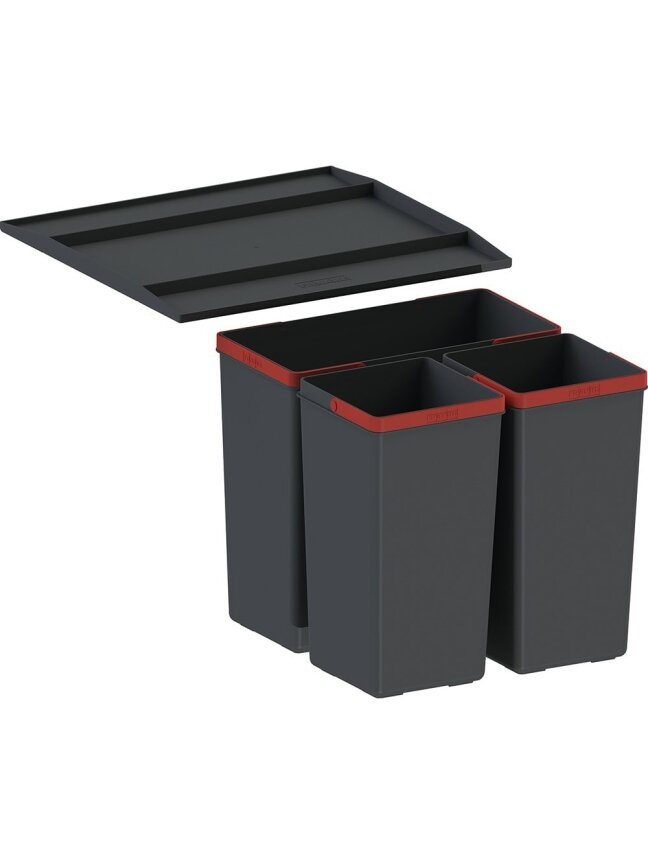 Šiukšliadėžė FRANKE, Easy Sort, 45, 1x14,5L+2x7,5L