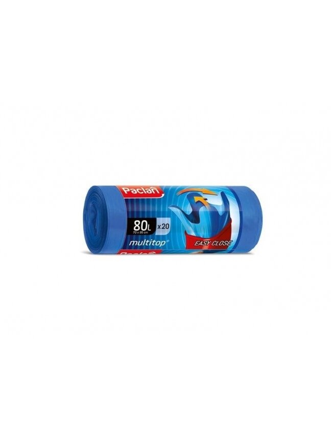 Šiukšlių maišai Paclan, 80l, 20 vnt., 23MK Šiukšlių maišai Paclan, 80l, 20 vnt., 23MK
