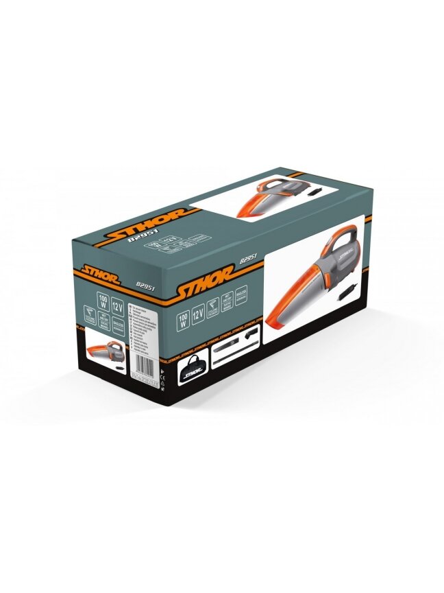 Siurblys automobilinis cikloninis rankinis, 12V Sthor | 100W 2