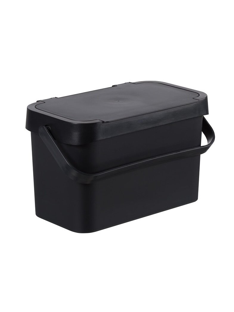 Šiukšliadėžė bio atliekų juoda 5l Šiukšliadėžė bio atliekų juoda 5l