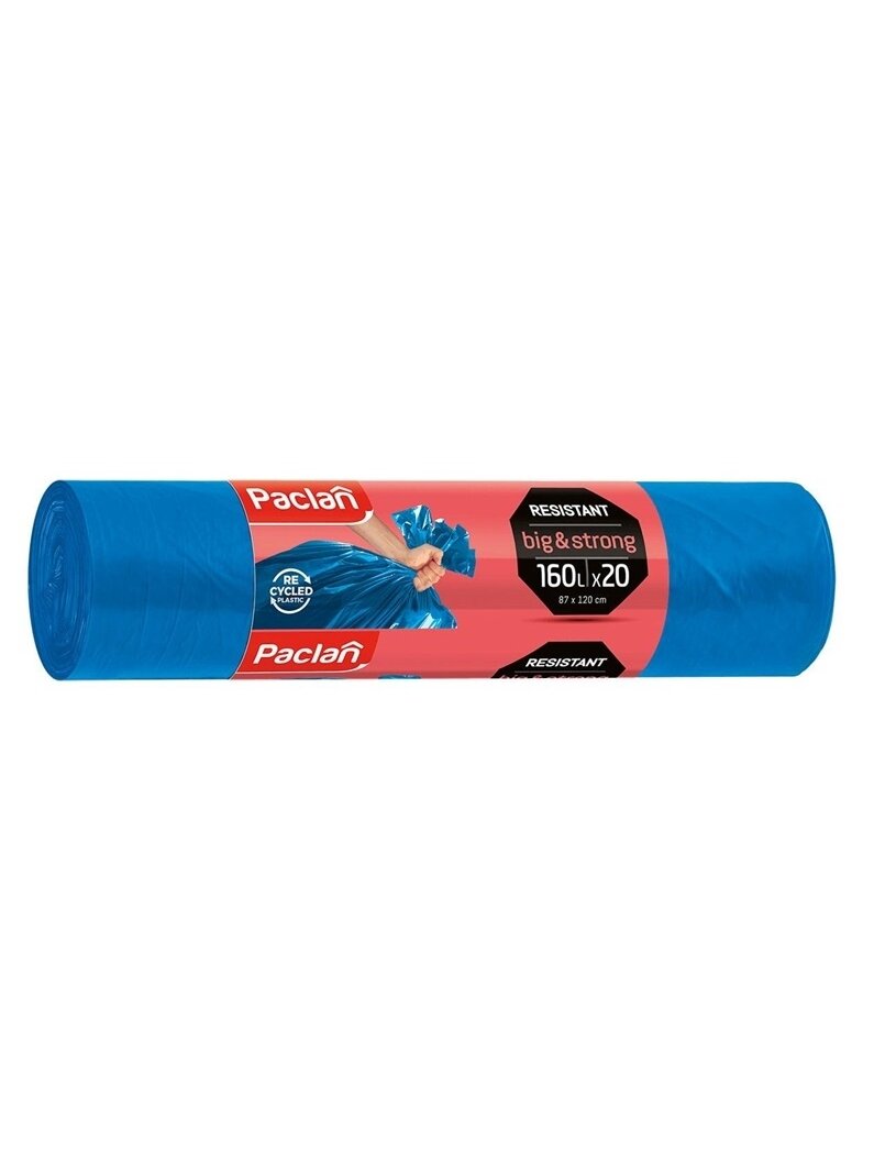 Šiukšlių maišai Paclan, 120 l, 25 vnt. Šiukšlių maišai Paclan, 120 l, 25 vnt.