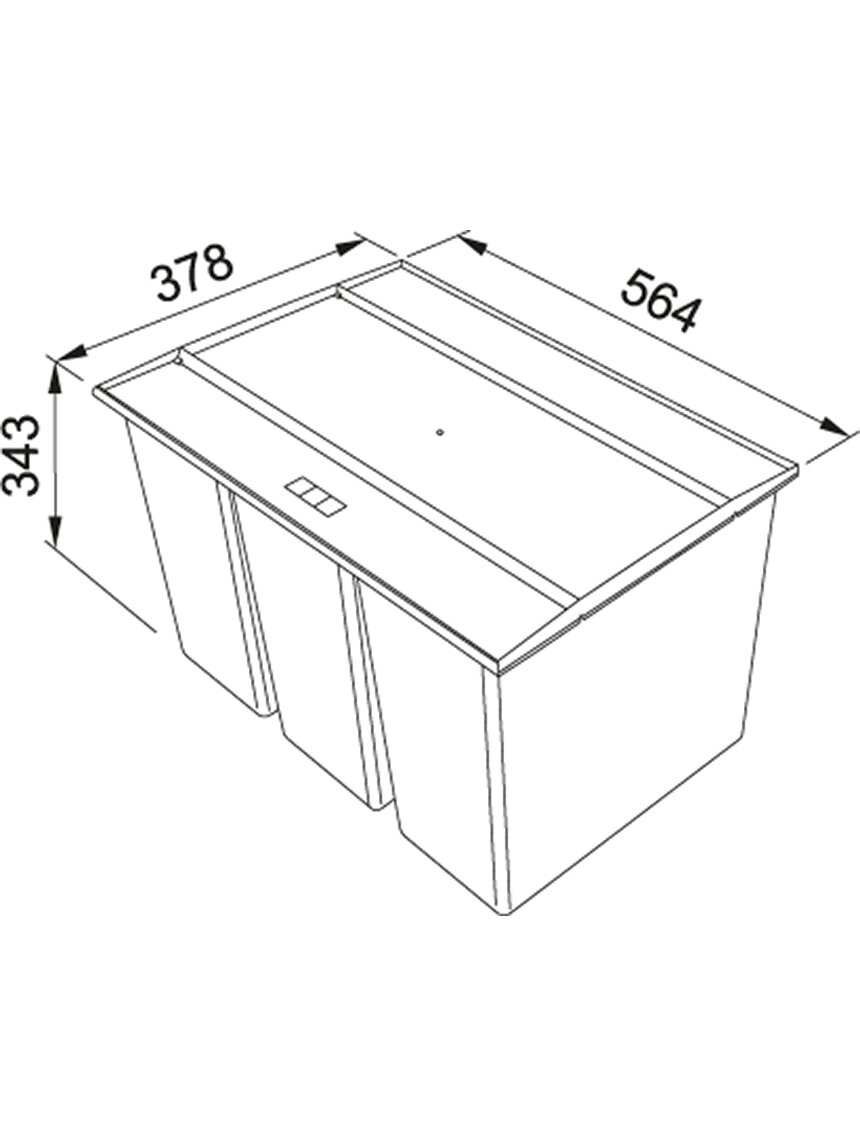 Šiukšliadėžė FRANKE, Easy Sort, 60-2 2x14,5l+2x7,5l 1 Šiukšliadėžė FRANKE, Easy Sort, 60-2 2x14,5l+2x7,5l 1