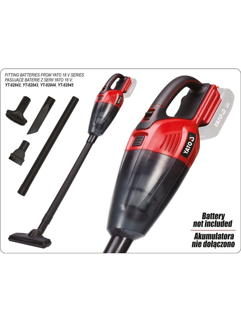 Siurblys akumuliatorinis 18V (be akumuliatoriaus) Yato 14 Siurblys akumuliatorinis 18V (be akumuliatoriaus) Yato 14