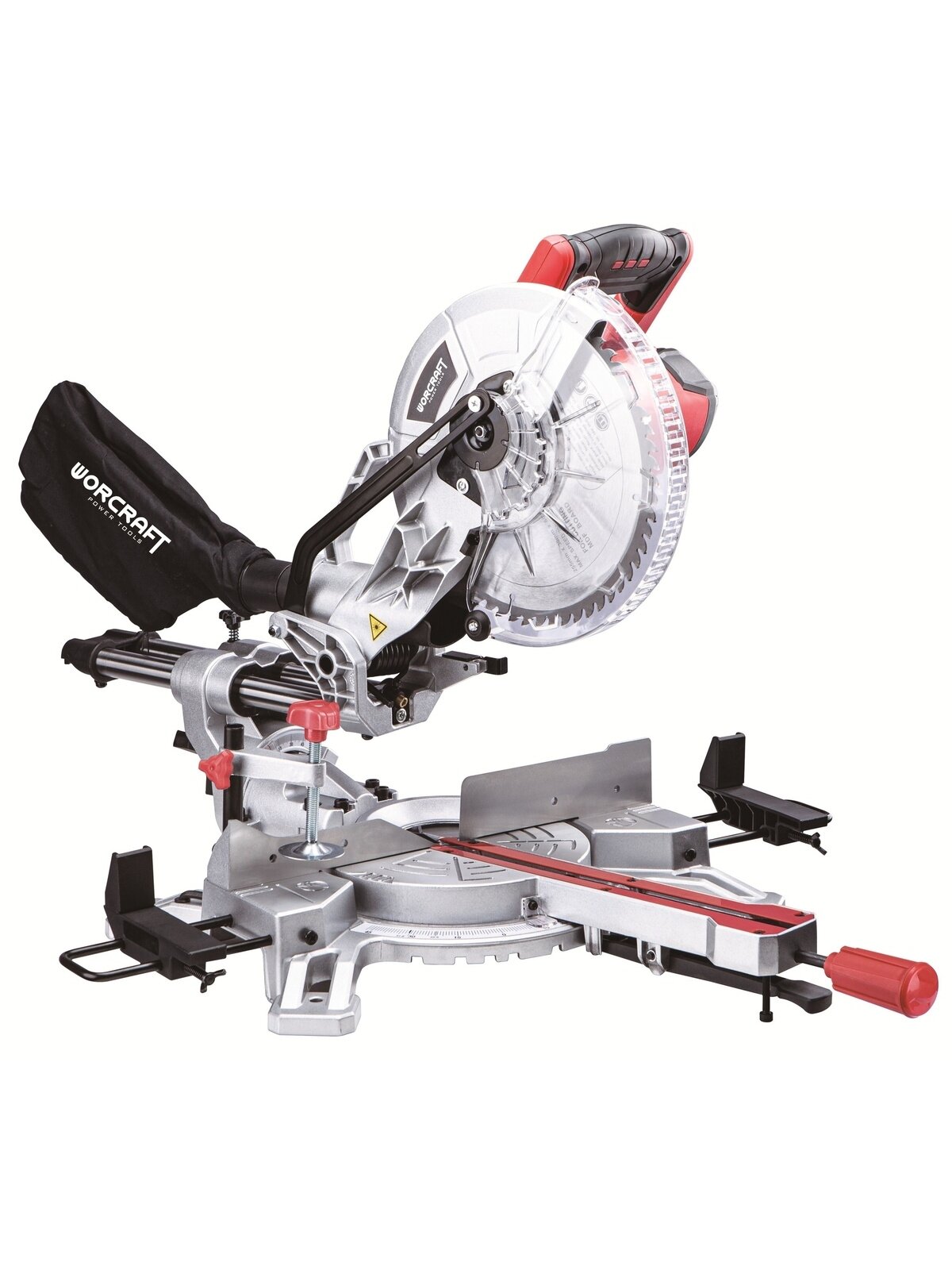 ⬡ Skersinio pjovimo staklės 255mm 2000W (MST20255, WORCRAFT)