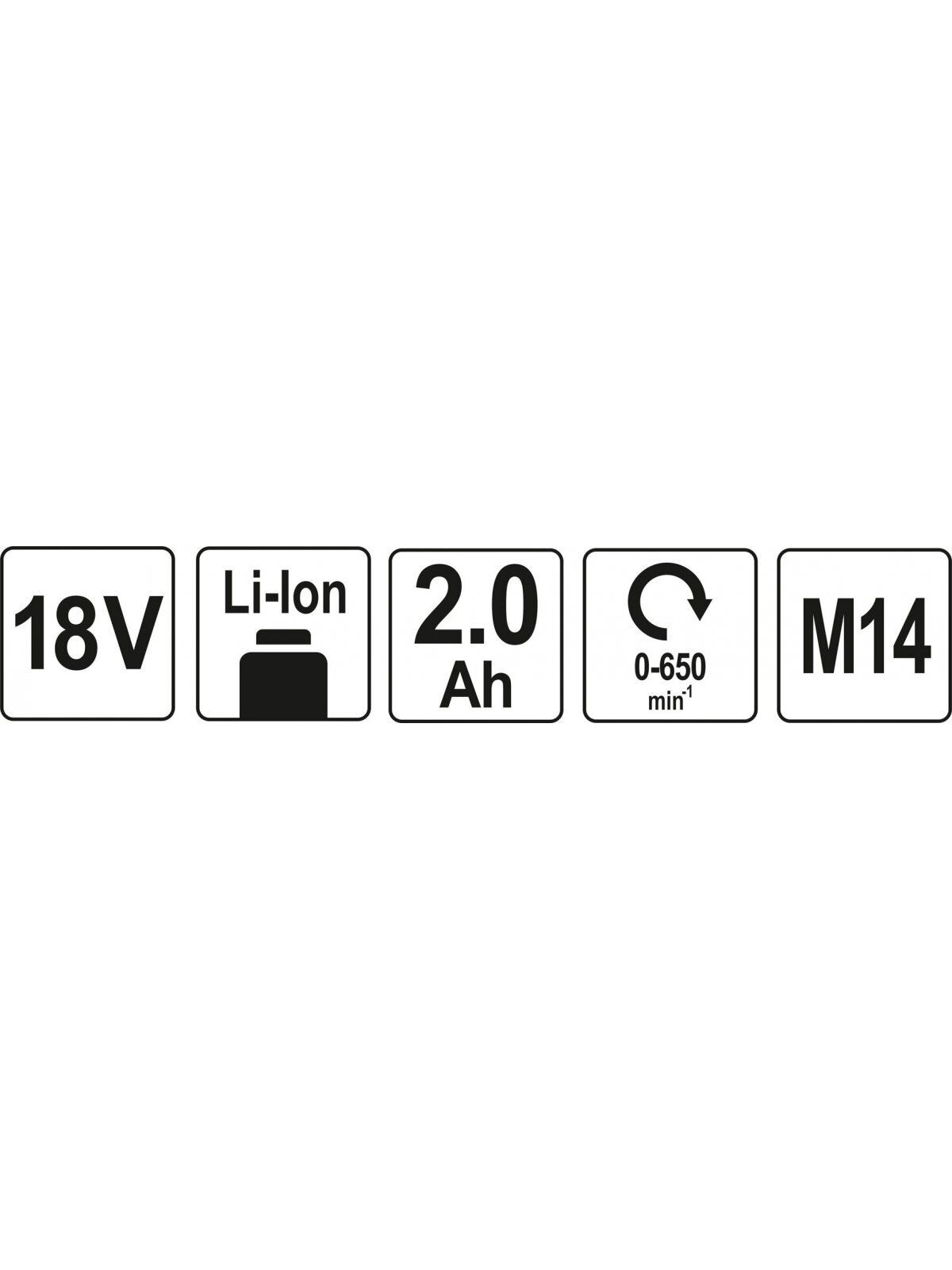 Skiedinio maišytuvas akumuliatorinis 18V 2,0AH X1 Yato | 0–650 aps/min 4