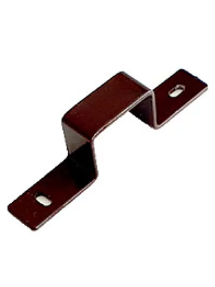 Skersinio laikiklis 20x40 mm, įkišamas, plieninis, 2 mm, ZN+RAL8017 (ruda) Skersinio laikiklis 20x40 mm, įkišamas, plieninis, 2 mm, ZN+RAL8017 (ruda)