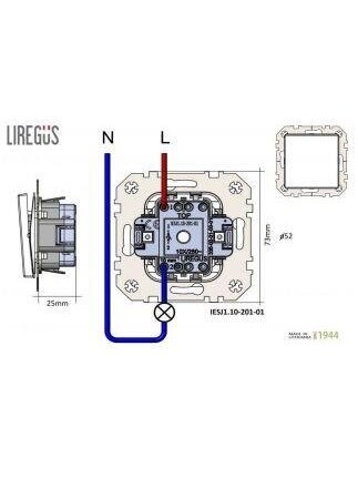 Skambučio mygtukas LIREGUS EPSILON, smėlio spalvos 2 Skambučio mygtukas LIREGUS EPSILON, smėlio spalvos 2