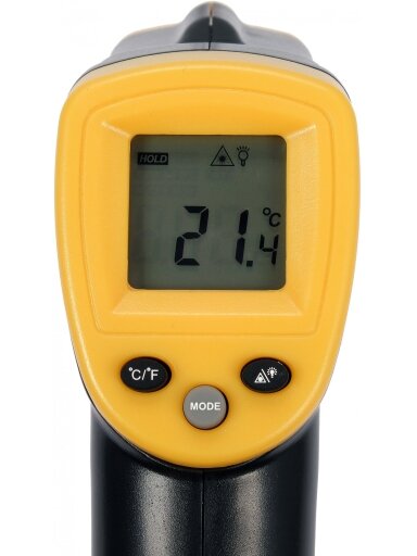 Skaitmeninis lazerinis termometras / pirometras -50°C +380°C Vorel