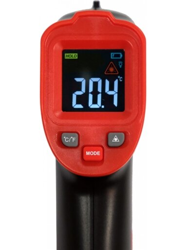 Skaitmeninis lazerinis termometras / pirometras -50°C +600°C Yato