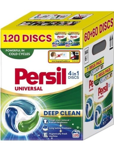 Skalbimo kapsulės Persil Deep Clean, 120 vnt.