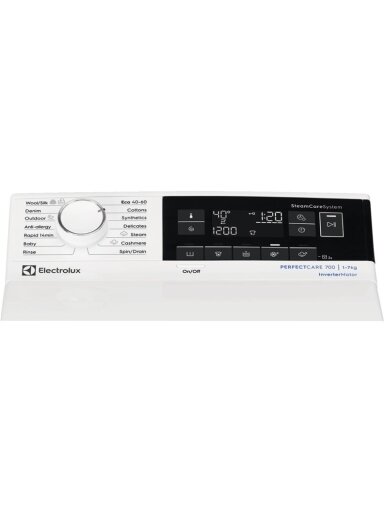 Skalbimo mašina Electrolux EW7TN3372, 7 kg, balta