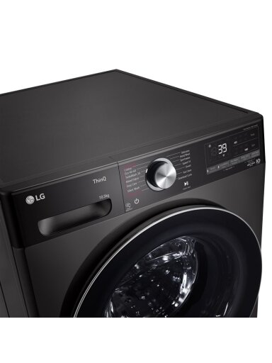 Skalbyklė LG F4WV910P2SE, 10,5 kg, juoda