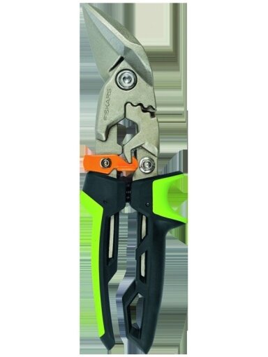 Skardos žirklės FISKARS dešininio kirpimo PowerGear Aviation