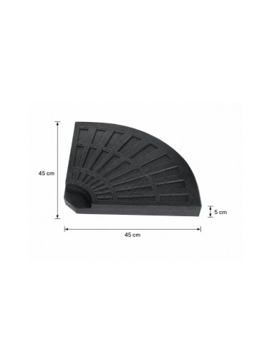 Skėčio stovo svoris 11 kg Skėčio stovo svoris 11 kg
