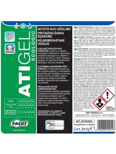 Skystis nuo užšalimo, Facot ANTIK028S, 28 l