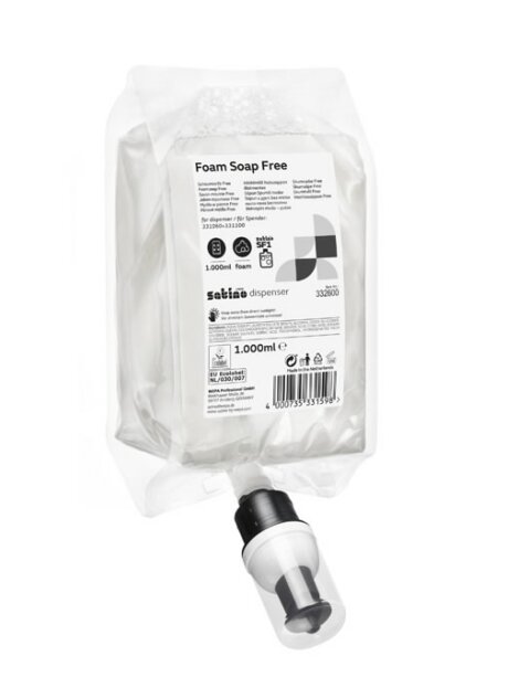 Skystos putos Foam Soap Free, 6 vnt SF1, Satino 2 Skystos putos Foam Soap Free, 6 vnt SF1, Satino 2